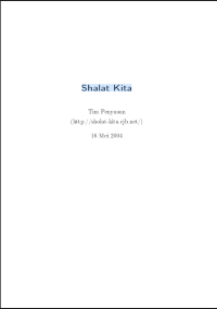 (E) Shalat Kita