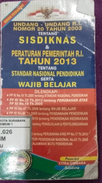 Undang-undang RI No 20 tahun 2003